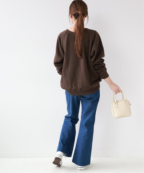 MIXTA（ミクスタ）の「《追加3》別注【MIXTA/ミクスタ】*RELUME C/N SWEAT：スウェット（Tシャツ/カットソー・レディース・ホワイト/ブラウン系その他/ブラック/グリーン・LARGE）」の14枚目の写真
