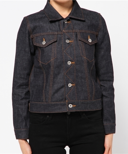 Sheta（シータ）の「デニムジャケット（デニムジャケット・レディース・インディゴブルー・FREE）」の2枚目の写真