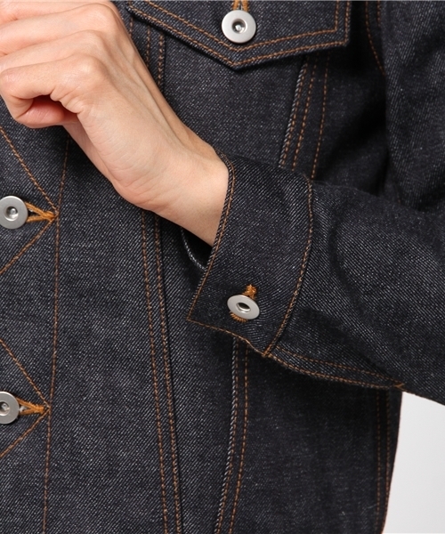 Sheta（シータ）の「デニムジャケット（デニムジャケット・レディース・インディゴブルー・FREE）」の6枚目の写真