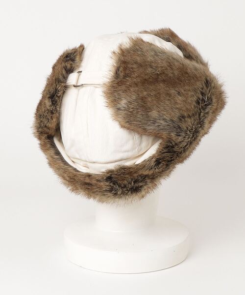 fabulous コーデュロイエコファーフライトキャップ L エコファー 大きい帽子（キャップ）｜Fabulous（ファビュラス）