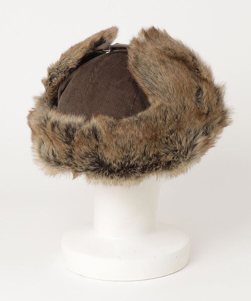 fabulous コーデュロイエコファーフライトキャップ L エコファー 大きい帽子（キャップ）｜Fabulous（ファビュラス）