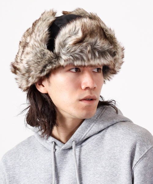 fabulous コーデュロイエコファーフライトキャップ L エコファー 大きい帽子（キャップ）｜Fabulous（ファビュラス）