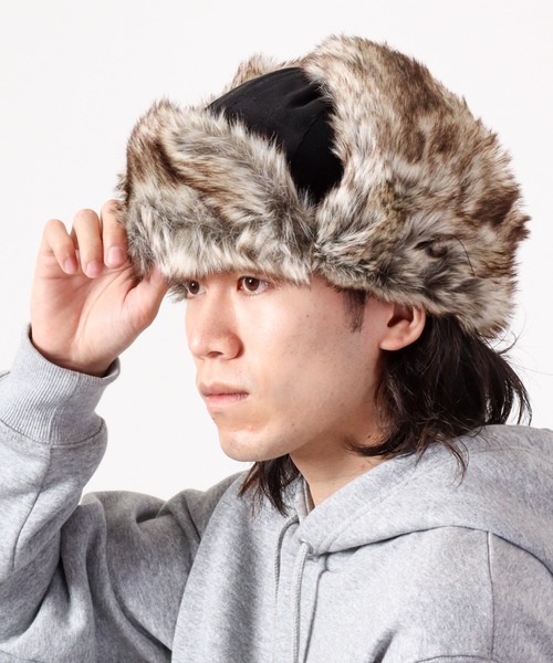 fabulous コーデュロイエコファーフライトキャップ L エコファー 大きい帽子（キャップ）｜Fabulous（ファビュラス）