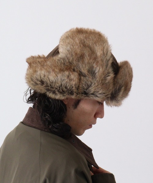 fabulous コーデュロイエコファーフライトキャップ L エコファー 大きい帽子（キャップ）｜Fabulous（ファビュラス）