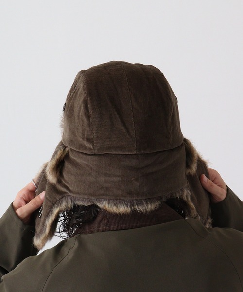 fabulous コーデュロイエコファーフライトキャップ L エコファー 大きい帽子（キャップ）｜Fabulous（ファビュラス）