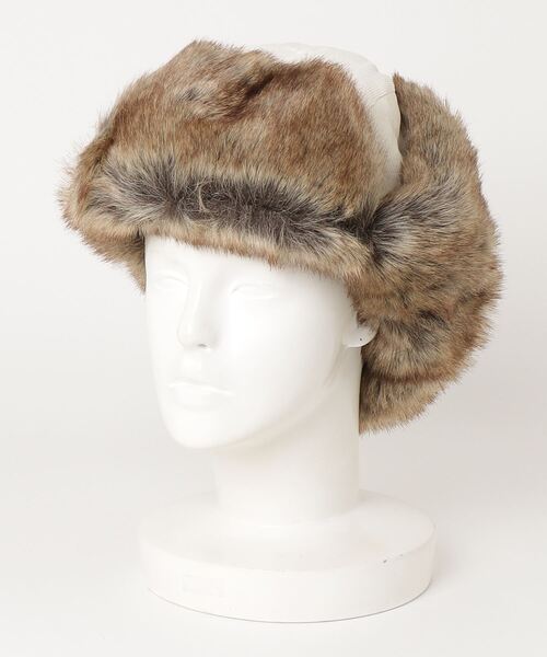 fabulous コーデュロイエコファーフライトキャップ L エコファー 大きい帽子（キャップ）｜Fabulous（ファビュラス）