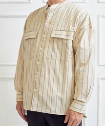 MAKE YOUR DAY（メイクユアデイ）の「バンドカラーシャツ■パパサイズ（シャツ/ブラウス）」