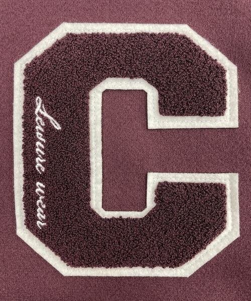 Beno(ビーノ)の「テックメルトン カレッジサガラワッペン ワイドシルエット フードスタジャン(スタジャン・メンズ・グリーン/マスタード/ロイヤルブルー/ネイビー/パープル/ブラック・M/L/LL)」の16枚目の写真
