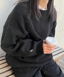 カラーネップニットプルオーバー