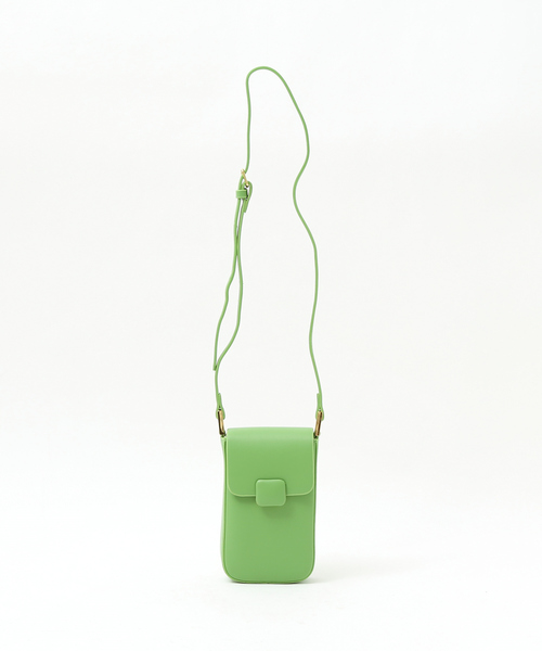 Abahouse Devinette(ドゥヴィネット)の「【Avancer】縦型スクエアミニショルダーバッグ(ショルダーバッグ・レディース・グリーン/ダークベージュ/ホワイト/ピンク/ブラック・フリー)」の4枚目の写真