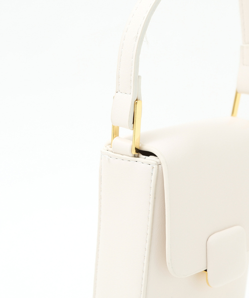 Abahouse Devinette(ドゥヴィネット)の「【Avancer】縦型スクエアミニショルダーバッグ(ショルダーバッグ・レディース・グリーン/ダークベージュ/ホワイト/ピンク/ブラック・フリー)」の12枚目の写真