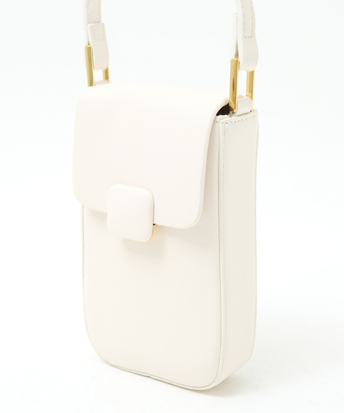 Abahouse Devinette(ドゥヴィネット)の「【Avancer】縦型スクエアミニショルダーバッグ(ショルダーバッグ・レディース・グリーン/ダークベージュ/ホワイト/ピンク/ブラック・フリー)」の13枚目の写真