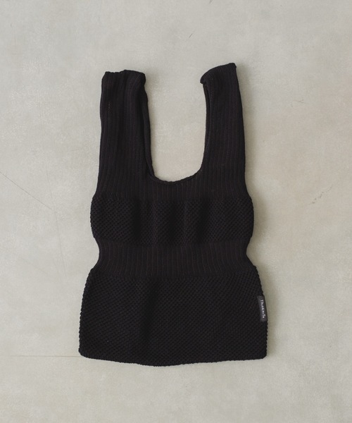 BIRTHDAY BAR（バースデイバー）の「【ThinKniT】marche bag dress Mサイズ マルシェバッグ（トートバッグ・レディース・イエロー/ブラック/ピンク/ブルー/グリーン・フリー）」の11枚目の写真