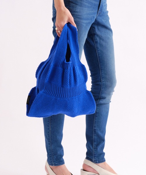 BIRTHDAY BAR（バースデイバー）の「【ThinKniT】marche bag dress Mサイズ マルシェバッグ（トートバッグ・レディース・イエロー/ブラック/ピンク/ブルー/グリーン・フリー）」の20枚目の写真