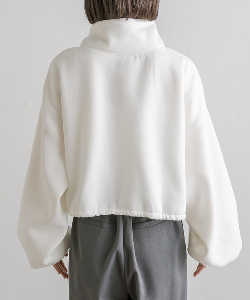 mline（エムライン）の「[mline]ハーフジップスウェット（スウェット・レディース・オフホワイト/ベージュ/ブルー・FREE）」の15枚目の写真