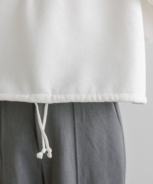 mline（エムライン）の「[mline]ハーフジップスウェット（スウェット・レディース・オフホワイト/ベージュ/ブルー・FREE）」の8枚目の写真