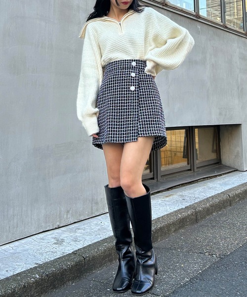 INGNI(イング)の「飾りボタンラップ/スカパン(スカート・レディース・その他1/ブラック・FREE)」の9枚目の写真