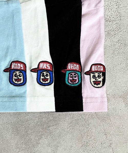 MARKEY'S（マーキーズ）の「【NEGO6/ネゴシックス】別注プリントTシャツ(80～150cm)（Tシャツ/カットソー・キッズ・ピンク/ホワイト/ブラック/ブルー・80/90/100/110/120/130/140/150）」の9枚目の写真