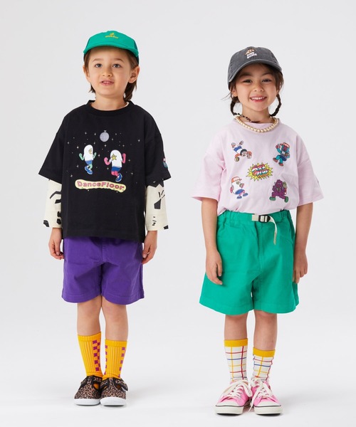 MARKEY'S（マーキーズ）の「【NEGO6/ネゴシックス】別注プリントTシャツ(80～150cm)（Tシャツ/カットソー・キッズ・ピンク/ホワイト/ブラック/ブルー・80/90/100/110/120/130/140/150）」の5枚目の写真