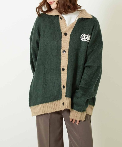 【セール】■Bling leads■モヘアタッチニットシャツカーディガン（カーディガン/ボレロ）｜Bling Leads（ブリングリーズ）