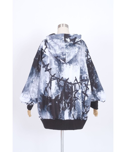 ankoROCK（アンコロック）の「モノクロ完全体ゾンビパーカー -オーバーサイズ-（パーカー・レディース・A・ONE SIZE）」の6枚目の写真