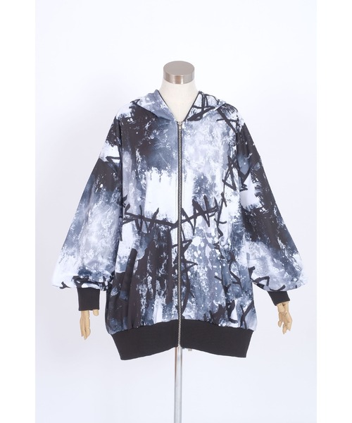 ankoROCK（アンコロック）の「モノクロ完全体ゾンビパーカー -オーバーサイズ-（パーカー・レディース・A・ONE SIZE）」の7枚目の写真