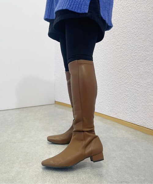 ESPERANZA(エスペランサ)の「背面やわらかストレッチロングブーツ(ブーツ・レディース・ブラック/ダークブラウン・S/M/L/LL)」の5枚目の写真