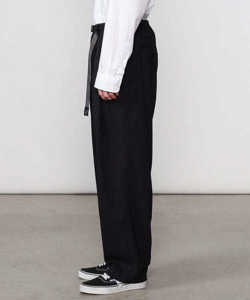 GRAMICCI ブラック ワイドパンツ LARGE Gramicci（グラミチ）の「GRAMICCI | 〈別注〉2タックワイドテーパード