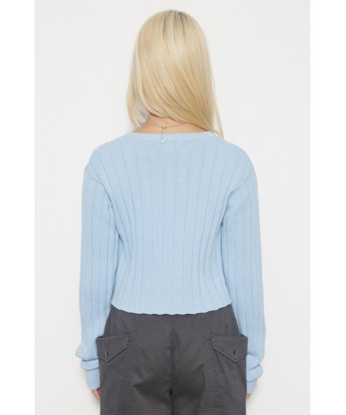 LAGUA GEM（ラグアジェム）の「WIDE RIB SHORT KNIT ショート