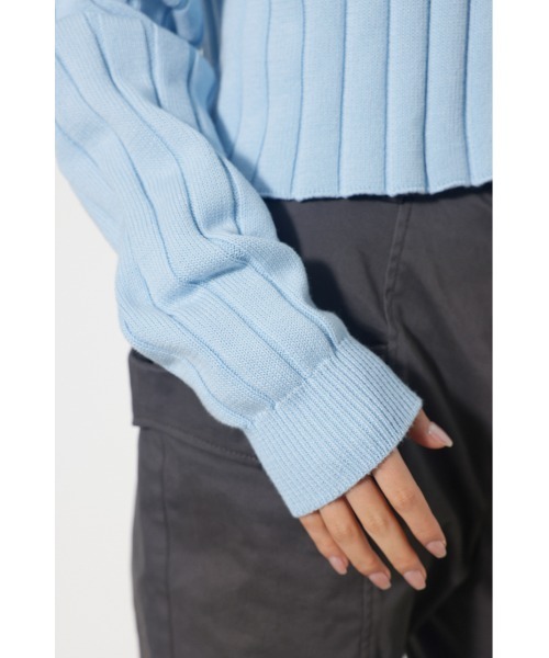 レア【完売】LAGUA GEM RIB KNIT ショートパンツ Sサイズ LAGUA GEM | RIB KNIT ショートパンツ (ショートパンツ ) |SHEL