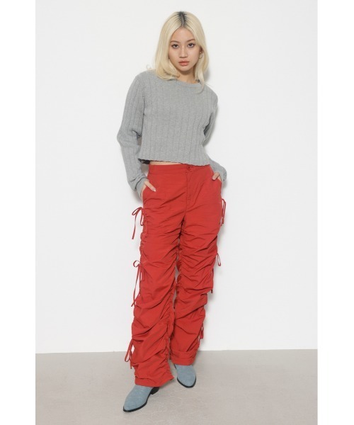 レア【完売】LAGUA GEM RIB KNIT ショートパンツ Sサイズ LAGUA GEM | RIB KNIT ショートパンツ (ショートパンツ ) |SHEL