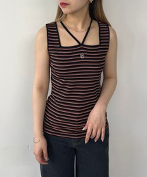 179/WG | 配色ホルタータンクトップ(タンクトップ)