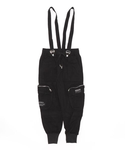 minsobi(ミンソビ)の「サスペンダー付きカーゴジョガーパンツ(カーゴパンツ・メンズ・ブラック・FREE)」の22枚目の写真