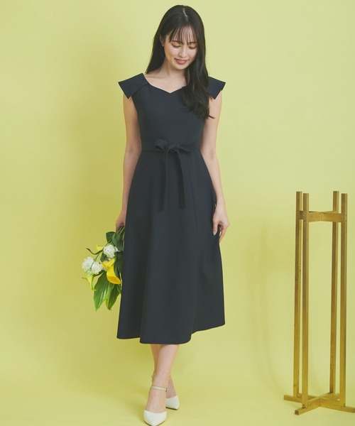 NOELA(ノエラ)の「ハートネックワンピース(ワンピース・レディース・オフホワイト/ネイビー/イエロー・S/M)」の13枚目の写真