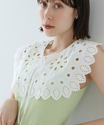 Ray BEAMS | Ray BEAMS / スカラップ ビッグ つけ襟(その他小物)