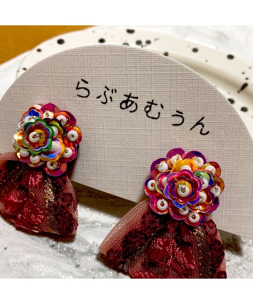 tone(トーン)の「【LoveAmooN】gorgeous19(MA)(ピアス(両耳用)・レディース・シルバー・FREE)」の5枚目の写真