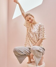 FREAK'S STORE | FRUIT OF THE LOOM × FREAK'S STORE/フルーツオブザルーム 別注ハートT無地パンツルームセット(ルームウェア/パジャマ)