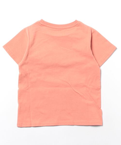 go slow caravan（ゴースローキャラバン）の「USA/C オーバーオールキャンパー猫TEE【KIDS】（Tシャツ/カットソー・キッズ・ブルーグリーン/サーモンピンク・100cm/140cm/120cm）」の7枚目の写真