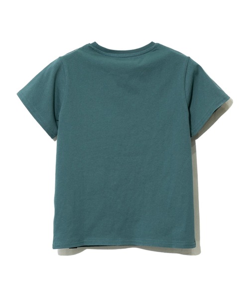 go slow caravan（ゴースローキャラバン）の「USA/C オーバーオールキャンパー猫TEE【KIDS】（Tシャツ/カットソー・キッズ・ブルーグリーン/サーモンピンク・100cm/140cm/120cm）」の10枚目の写真