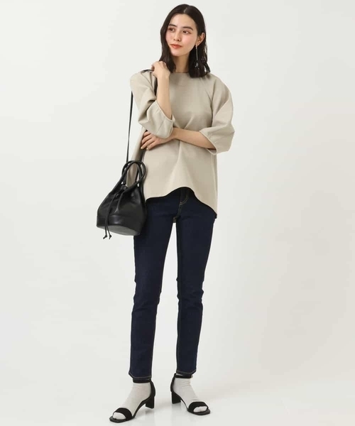 a.v.v（アーヴェヴェ）の「2SET ボリュームスリーブブラウスパンツセット（ワンピース・レディース・ベージュ/ネイビー・38/40/42/36/34）」の18枚目の写真