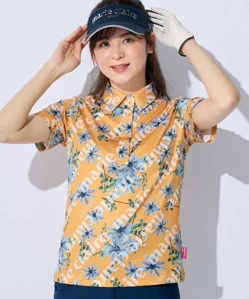 【marie claire:マリ.クレール】レディース 半袖シャツ ゴルフ