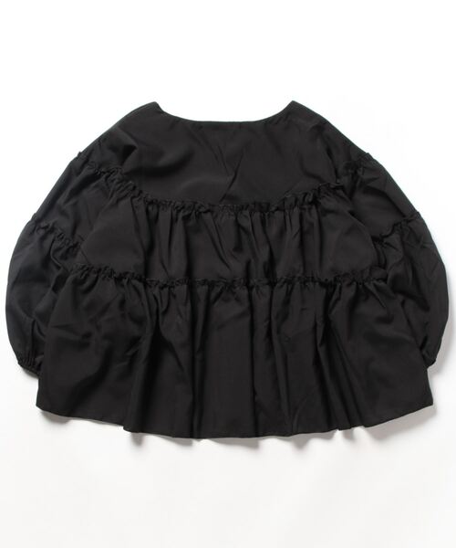 Ritzy(リッツィー)の「バルーンスリーブティアードブラウス(シャツ/ブラウス・レディース・ホワイト/ブラック・M/L)」の10枚目の写真