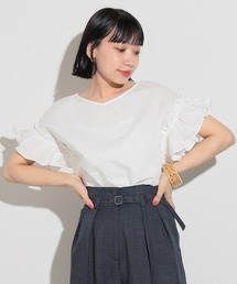 ギャザースリーブ ブラウス