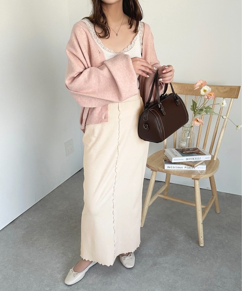 apres jour(アプレジュール)の「配色メロースカート【ZOZOTOWN限定アイテム】(スカート・レディース・アイボリー/ブラック/ネイビー・フリー/X-LARGE)」の10枚目の写真