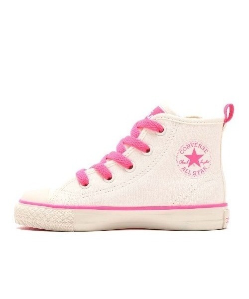 X-girl(エックスガール)の「CONVERSE CHILD ALL STAR N X-girl Z HI / コンバース チャイルド オールスター N X-girl Z HI(スニーカー・キッズ・ホワイト・16.0cm/17.0cm/18.0cm/19.0cm)」の3枚目の写真