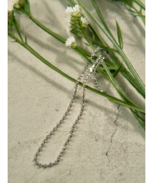 WC（ダブル シー）の「シンプルビジューネックレス（ネックレス・レディース・シルバー/ゴールド・FREE）」の3枚目の写真