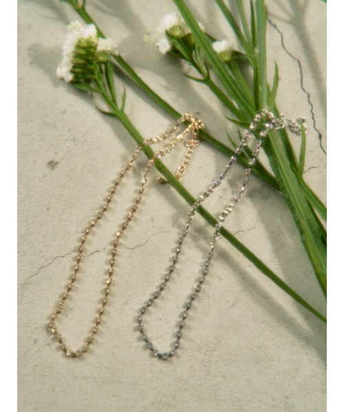 WC（ダブル シー）の「シンプルビジューネックレス（ネックレス・レディース・シルバー/ゴールド・FREE）」の5枚目の写真