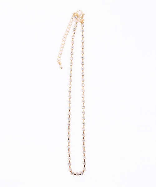 WC（ダブル シー）の「シンプルビジューネックレス（ネックレス・レディース・シルバー/ゴールド・FREE）」の8枚目の写真