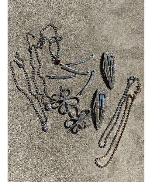 WC（ダブル シー）の「シンプルビジューネックレス（ネックレス・レディース・シルバー/ゴールド・FREE）」の6枚目の写真