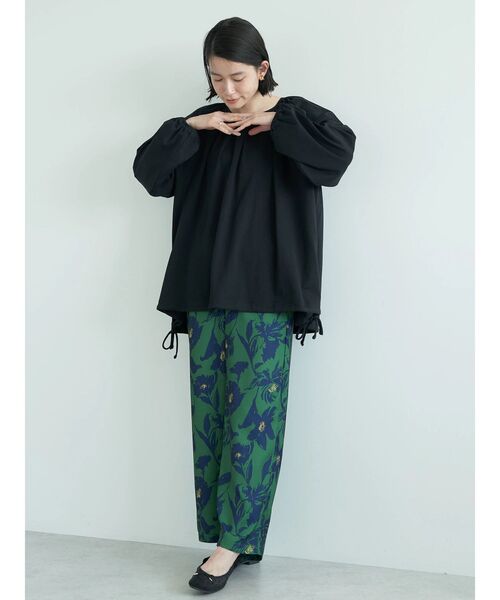 AMERICAN HOLIC(アメリカンホリック)の「ラグランギャザーカットプルオーバー(Tシャツ/カットソー・レディース・モカ/オフホワイト/ブラック・M/L)」の8枚目の写真